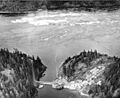 Out P833 - Aerial view of Ripple Rock prior to blasting in the Seymour Narrows