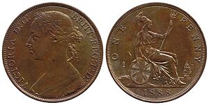 Penny Great Britain, 1888, Victoria