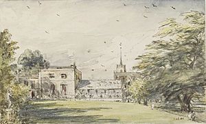 Pitt Place, Epsom, the house of Mr. Digby Neave, by John Constable