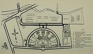 Plan Edgbaston University 1909