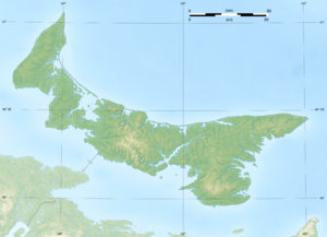 Prince Edward Island topographic map-blank