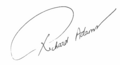 Richard Adams Signature