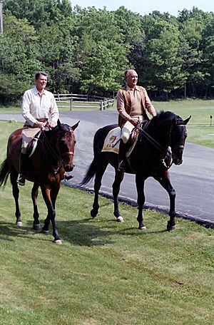 Ronald Reagan Jose Lopez Portillo Camp David 1981