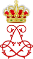Royal Monogram of Prince Louis II of Monaco, Variant