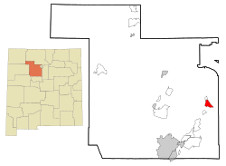 Location of Peña Blanca, New Mexico