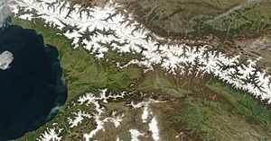 Satellite image of Georgia in May 2003