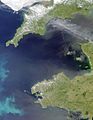 Satellite picture of the Celtic Sea