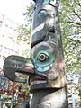 Seattle - Pioneer Square totem pole detail 04