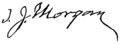 Signature of Thomas Jefferson Morgan