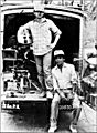 Steven Spielberg with Chandran Rutnam in Sri Lanka