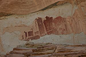 Temple Mountain Wash Pictographs Utah