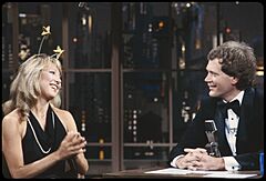 Teri Garr with David Letterman