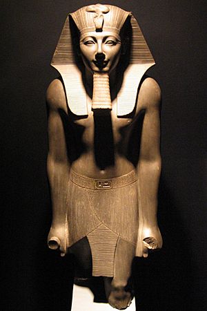 Thutmosis III statue in Luxor Museum