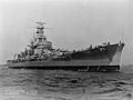 USS Massachusetts BB-59 5-12-1942 Boston Harbor