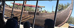 Viking longship from The Odyssey (cropped)
