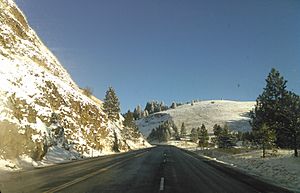 White Bird Hill Summit in the Winter