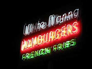 White Manna Hackensack, NJ neon sign