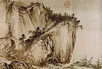 Xia Gui, Streams and Mountains with a Clear Distant View, detail
