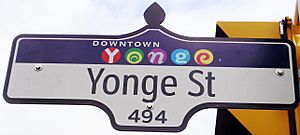 Yonge Street Sign