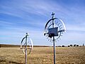Zion Lutheran Cemetery Wrought Iron Crosses Closeup