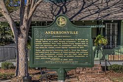 Andersonville historical marker