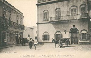 9. Casablanca — Les Postes Espagnoles et le Consulat d'Allemagne