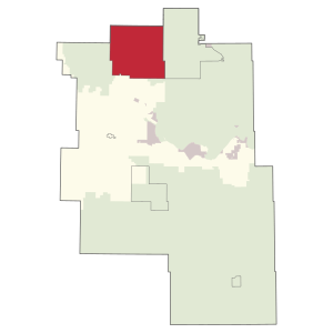 Location within Big Lakes County