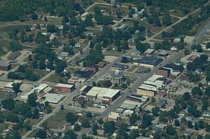 Aerial view of Gallatin, Missouri 9-2-2013