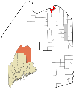 Location of Frenchville, Maine