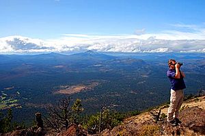 Black Butte Hiker (Jefferson County, Oregon scenic images) (jefDA0113)