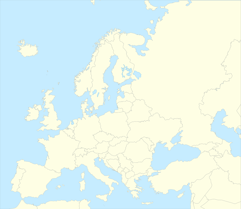 Blank map of Europe - Atelier graphique colors with Kosovo.svg