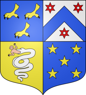 Blason ville fr Dardenac (Gironde)