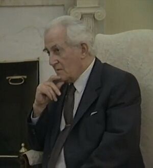 Brian Crozier in the Oval Office