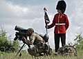 British Coldstream Guard soldiers at Cincu