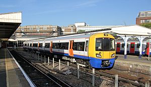 British Rail Class 378 Train in Richmond station, London-8Oct2009