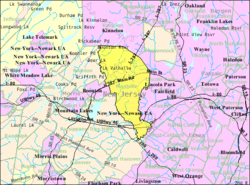 Census Bureau map of Montville, New Jersey