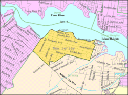 Census Bureau map of Pine Beach, New Jersey