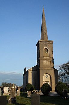 Church with steeple - geograph.org.uk - 730272