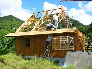 Construction maison bambou