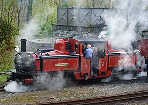 David Lloyd George Leaves Tan-y-Bwlch Station, Gwynedd - geograph.org.uk - 1840017