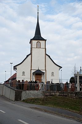 The church in Delley-Portalban