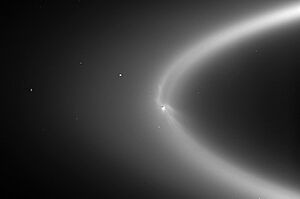 E ring with Enceladus