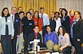 Edgar M. Bronfman with Hillel Students