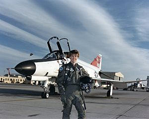 Eileen Collins at Edwards AFB