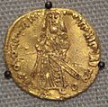 First Umayyad gold dinar, Caliph Abd al-Malik, 695 CE