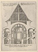 Floorplan, Facade and Cross Section of one of the Chapels at Chateau d'Anet, from "Les plus excellents bastiments de France" MET DP834458