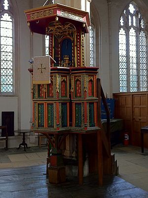 Fotheringhay pulpit