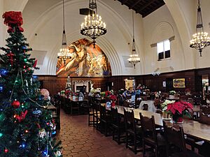 Frary Dining Hall during the holidays