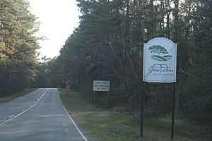 Gadsden County FL sign entering from Georgia