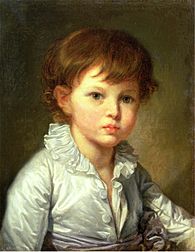 Greuze, Jean-Baptiste - Portrait of Count Stroganov as a Child - 1778